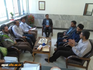 جلسه ی سرپرست محترم مرکز و جناب آقای الله آبادی عضو شورای اسلامی نجف آباد