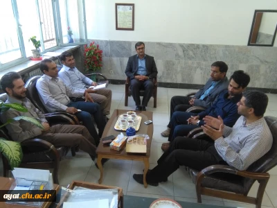 جلسه ی سرپرست محترم مرکز و جناب آقای الله آبادی عضو شورای اسلامی نجف آباد