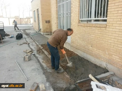 بهسازی معابر خوابگاههای دانشجویی مرکز شهید آیت