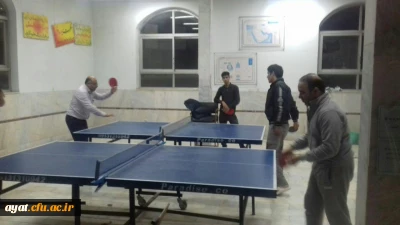 مسابقات تنیس روی میز با مشارکت بسیج دانشجویی( دانشجویان - کادر دانشگاه)
