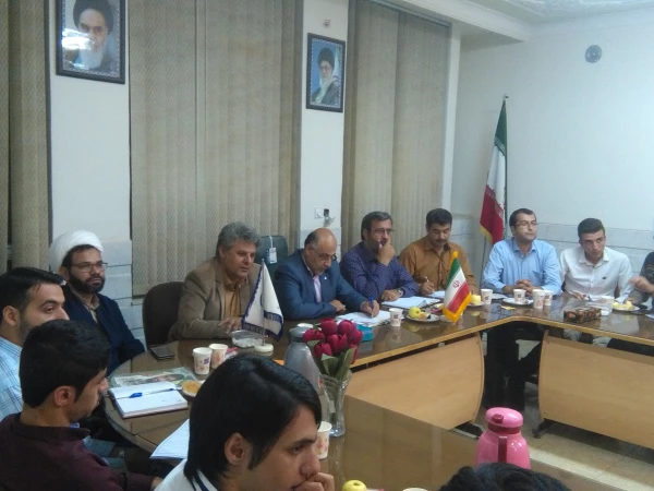 جلسه نمایندگان سراهای دانشجویی با ریاست محترم ،حراست محترم وسرپرستان محترم شبانه روزی مرکز