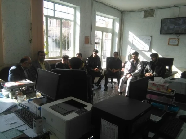 بازدید از مدارس کاروزی توسط ریاست وحراست مرکز شهید آیت نجف آباد