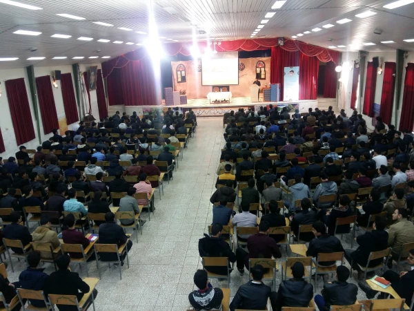 برگزاری جلسه توجیهی حراست دانشگاه فرهنگیان و گزینش آموزش و پرورش با کلیه دانشجویان ورودی 1397 مرکز شهید آیت نجف آباد