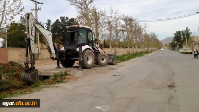 لایروبی کانال  آب کنار مرکز توسط شهرداری نجف آباد