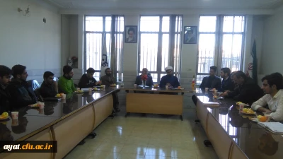 بازدید و جلسه نماینده نهاد رهبری استان حاج آقا غلامی در دانشگاه شهید آیت