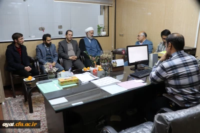 بازدید مسئول دفتر نهاد نمایندگی مقام معظم رهبری  و معاون هماهنگ کننده ی دانشگاه های فرهنگیان استان اصفهان و دیدار با دانشجویان مرکز شهید آیت نجف آباد