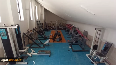 بازسازی باشگاه بدنسازی مرکز شهید دکتر آیت نجف آباد به همت اقای ایرجی کارشناس مسئول تربیت بدنی دانشگاه و آقای محسن محسنی دبیر انجمن ورزش خوابگاهی 