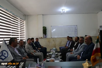 دیدار و تبریک انتصاب جناب آقای کلانی به عنوان ریاست محترم مرکز  توسط ریاست محترم آموزش و پرورش نجف آباد و هیئت همراه  