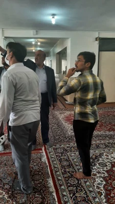 بازدید میدانی ریاست محترم مرکز جناب آقای دکتر کلانی و حراست محترم مرکز جناب آقای حسین خانی از خوابگاه ها 8