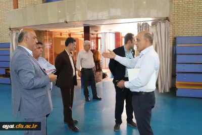 
بازدید مسئولین سازمان مرکزی از امکانات و تجهیزات ورزشی مرکز جهت میزبانی در بیست و چهارمین المپیاد ورزشی دانشگاه های فرهنگیان کشور