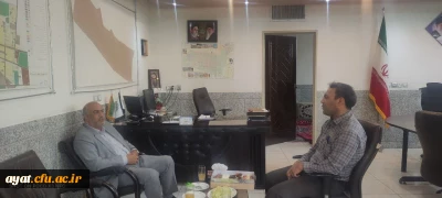 دیدار دکتر کلانی ریاست محترم مرکز با شهردار امین آباد به مناسبت روز شهردار 