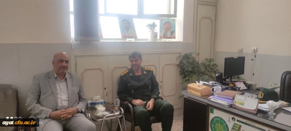 دیدار ریاست دانشگاه فرهنگیان شهید آیت با فرمانده ناحیه سپاه شهرستان نجف آباد 2
