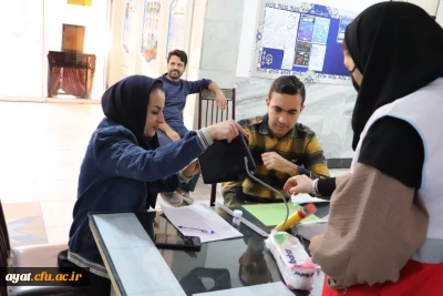 حضور کارشناسان شبکه بهداشت شهرستان نجف آباد برای تست غربالگری 