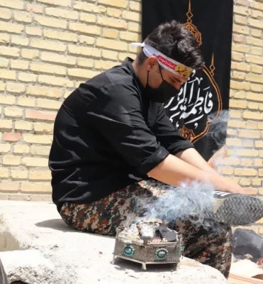 برپایی موکب دانشگاه فرهنگیان مرکز شهید آیت نجف آباد در مراسم تشییع شهید دریانوش  4