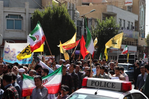 حضور دانشجویان و مسئولین مرکز شهید آیت در محکومیت جنایات رژیم صهیونیستی 10