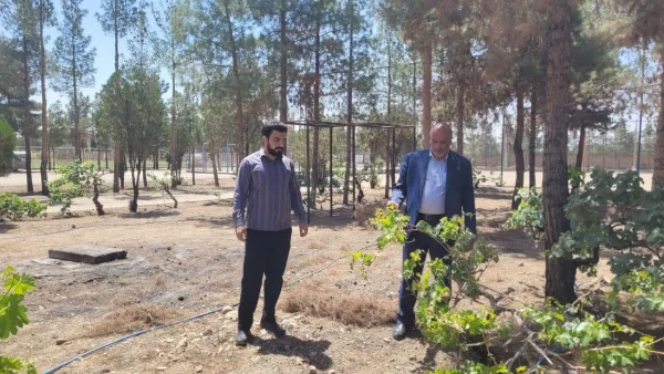 فرآیند ساخت و نصب نرده های حفاظ بر دیوار های دانشگاه فرهنگیان مرکز شهید آی 2