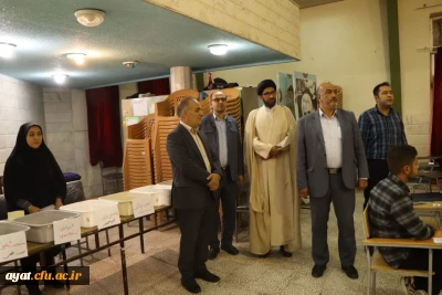 بازدید سرپرست دانشگاه فرهنگیان استان اصفهان از فرآیند برگزاری امتحانات پایان ترم ۴۰۳۲ مرکز شهید آیت نجف آباد