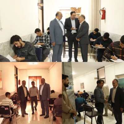 بازدید سرپرست دانشگاه فرهنگیان استان اصفهان از فرآیند برگزاری امتحانات پایان ترم ۴۰۳۲ مرکز شهید آیت نجف آباد 7
