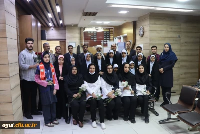 دیدار ریاست دانشگاه و هیأت همراه با پرستاران کلینیک فرهنگیان 