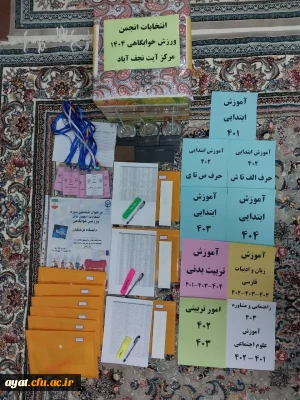 انتخابات انجمن ورزش خوابگاهی مرکز شهید دکتر آیت نجف آباد