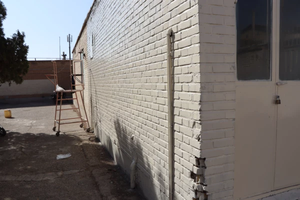 رنگ آمیزی جدول و دیوارهای خوابگاه حکیم سنائی 2