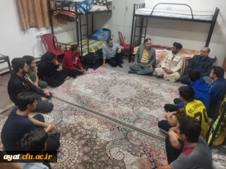 به گزارش روابط عمومی دانشگاه فرهنگیان مرکز شهید آیت نجف آباد، دیدار صمیمانه مسئولین مرکز با دانشجویان در سرا ها