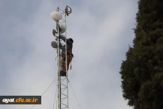 به روزرسانی شبکه اینترنت و نصب آنتن در مرکز