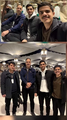 حضور ارزشمند ریاست محترم دانشگاه فرهنگیان واحد شهید آیت نجف آباد همراه با جمعی از دانشجو معلمان عزیز در سفر معنوی مدینه منوره و مکه مکرمه  2