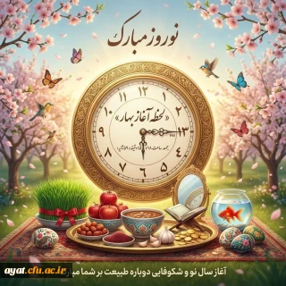 آغاز سال ۱۴۰۵ مبارک باد

فرا رسیدن سال نو
که می تواند آغازی برای موفقیت، کامیابی و بهترین ها باشد.
